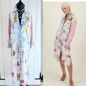 🌴Me369 Linen Blend Shirtdress NWOT sz M